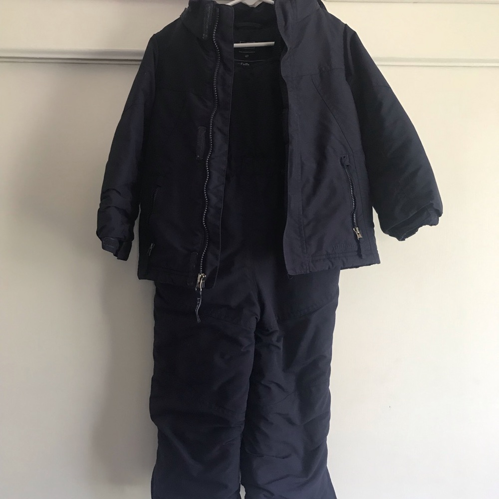 L.L. Bean snow bib and jacket 4T